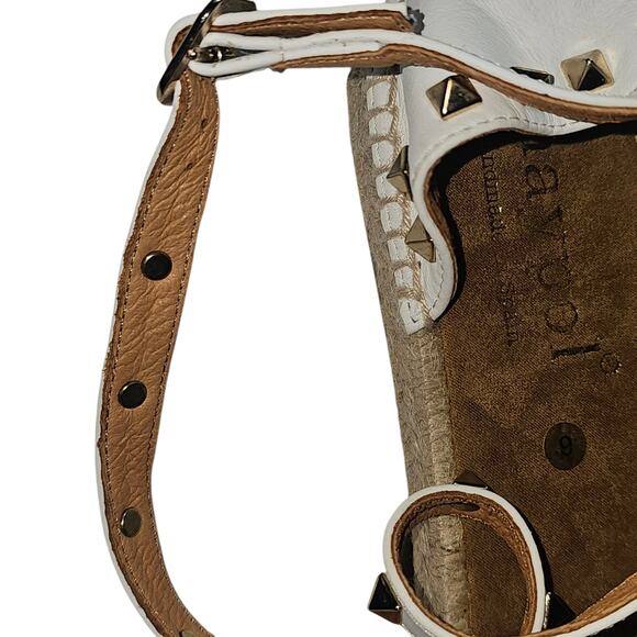 Maypol White Leather Wedge Espadrilles with Ankle Strap US 9/ EU 40 - Picture 9 of 9